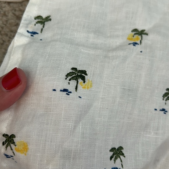 Janie & Jack Linen Palm Tree Shirt, 6 - Picture 3 of 8